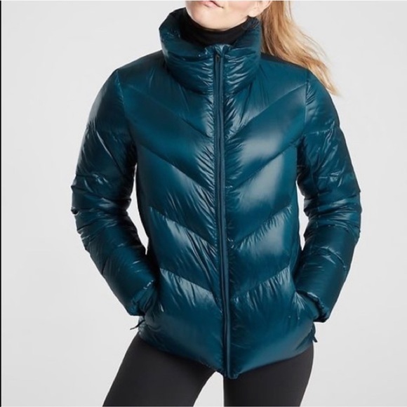 Athleta Jackets & Blazers - Athleta S Lofty Down Jacket Teal